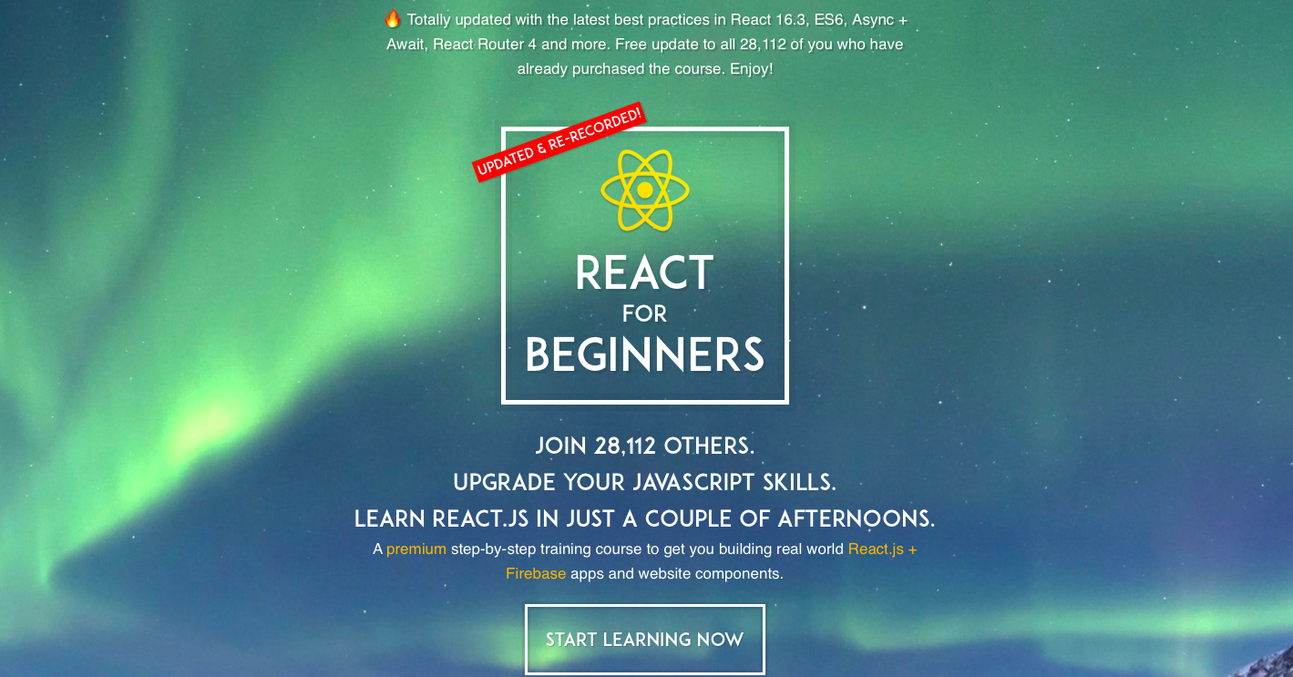 Wes Bos React course screenshot