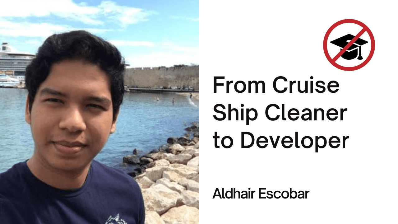 Covid career change from cruise ship cleaner to web developer