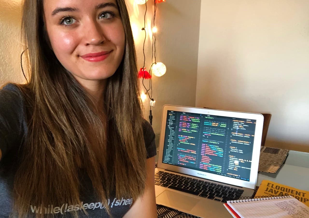 An interview with Lydia Hallie about how she learned coding