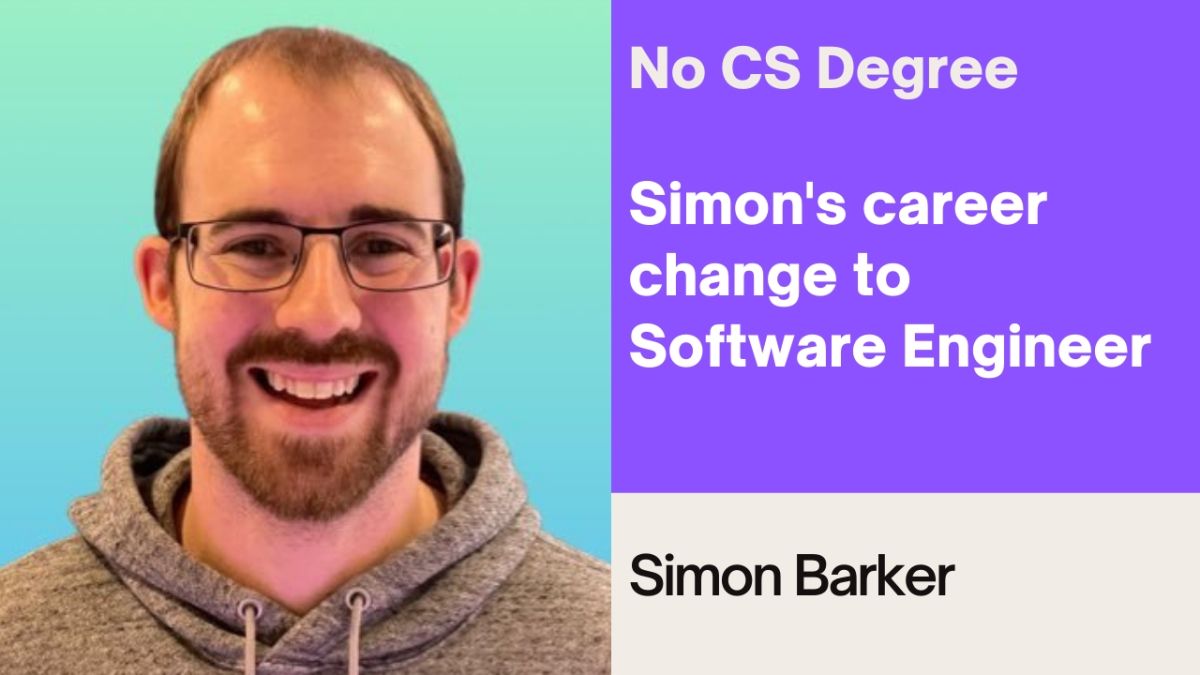 Simon's career change to Software Engineer in the UK