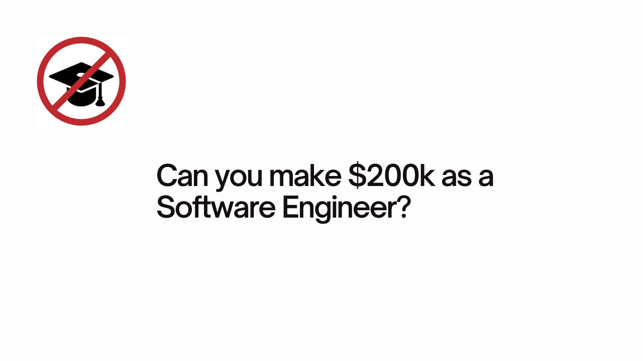 Can you make $200k as a Software Engineer?