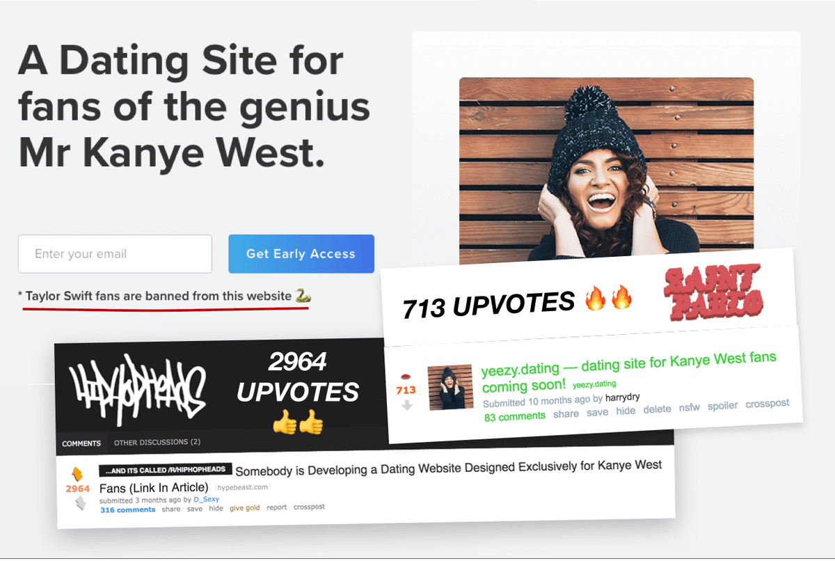 Harry's dating website for Kanye West fans